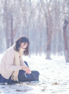  周叽是可爱兔兔 - 雪景JK