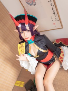  萝莉神楽板真冬之果実の酒気-酒吞cos