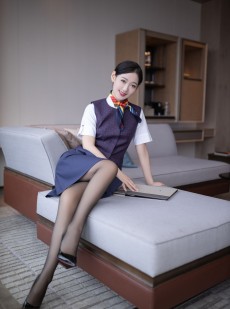 唐安琪 国航空姐写真