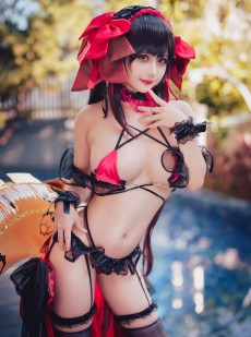  沖田凜花Rinka - Kurumi Tokisaki Swimsuit