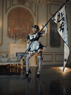  微博萌妹蓝小沂KiKi - 黑贞德女仆